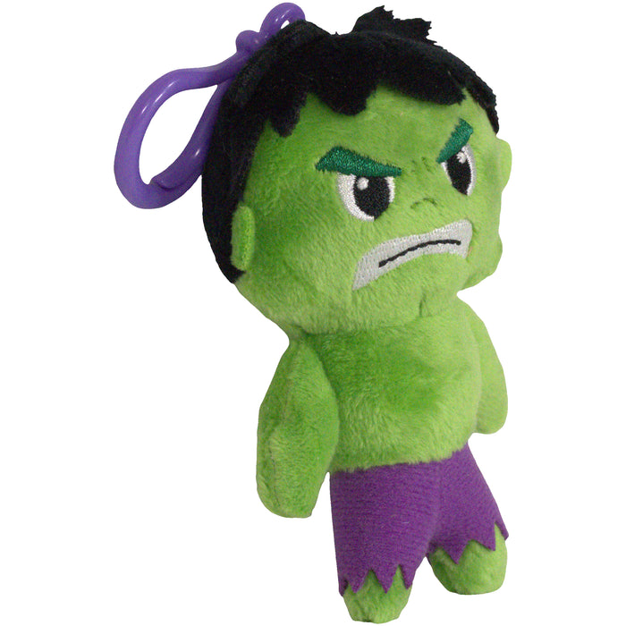 Marvel - Hulk Plush Dangler Clip-On Keychain (4") - Bullsitoy