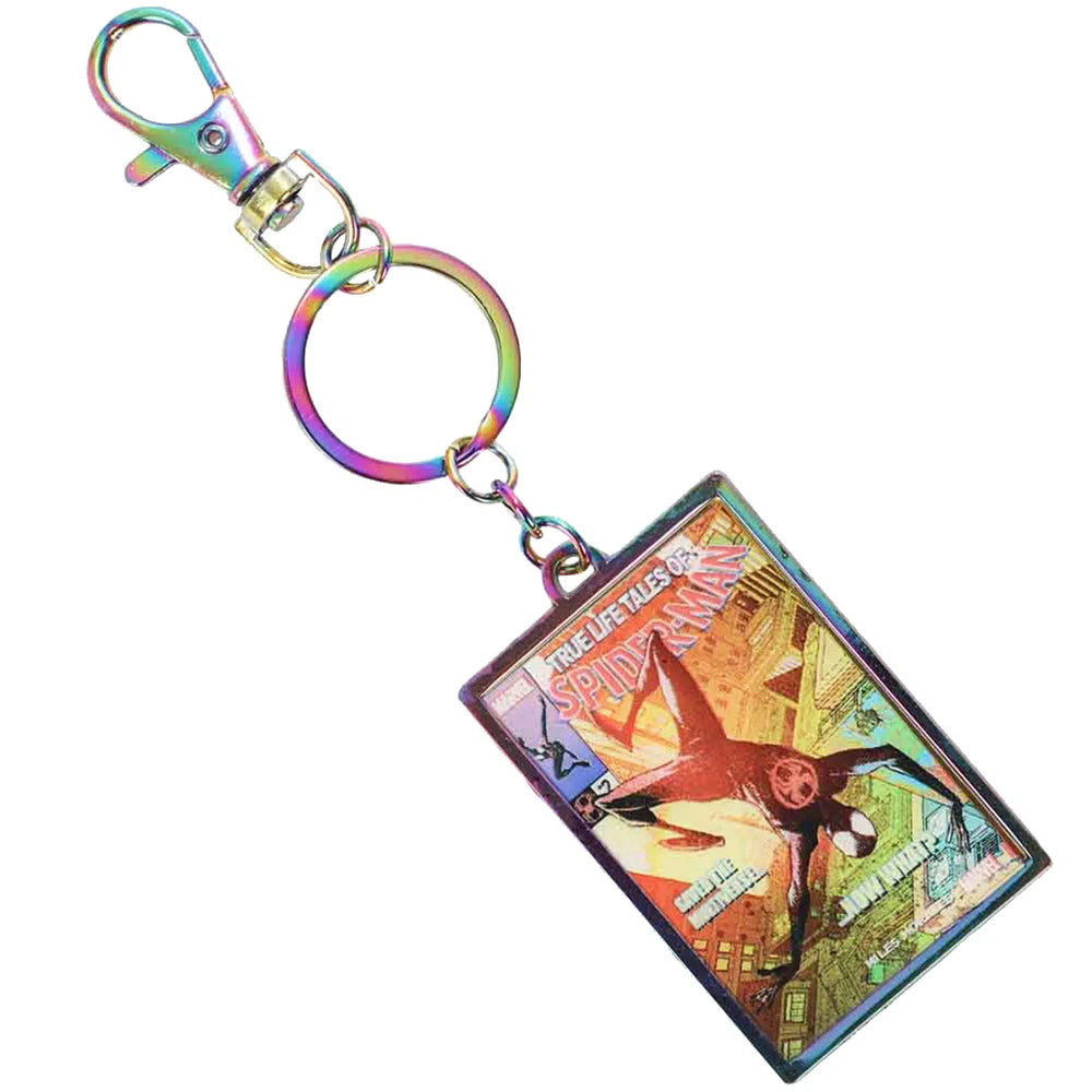 Marvel's Spider-Man: Across The Spider-Verse - Comic Cover Keychain - Bioworld