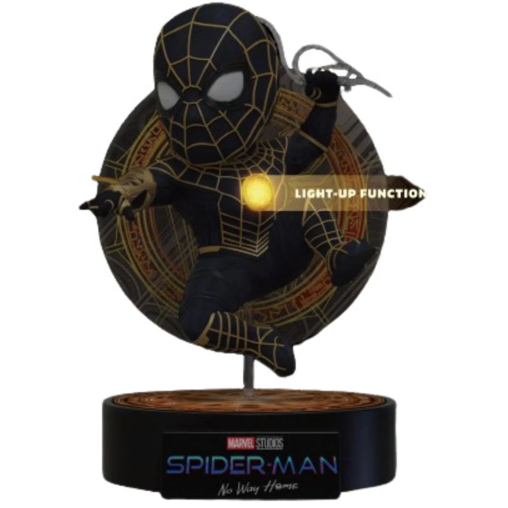 Marvel's Spider-Man: No Way Home - Black & Gold Suit Spider-Man Figure - Beast Kingdom - Egg Attack Series (EA-041)