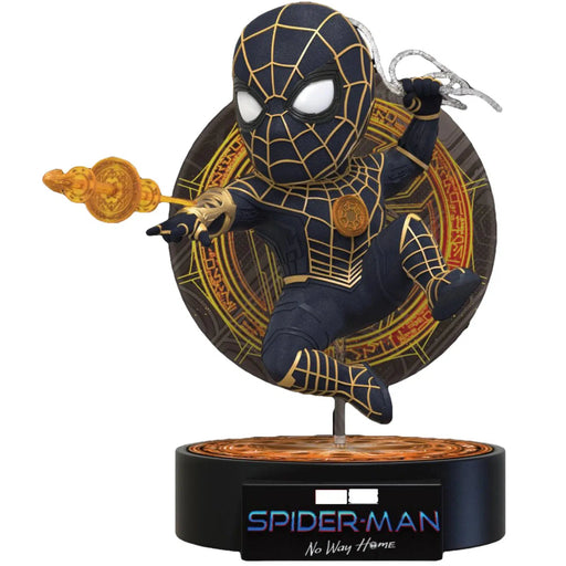 Marvel's Spider-Man: No Way Home - Black & Gold Suit Spider-Man Figure - Beast Kingdom - Egg Attack Series (EA-041)