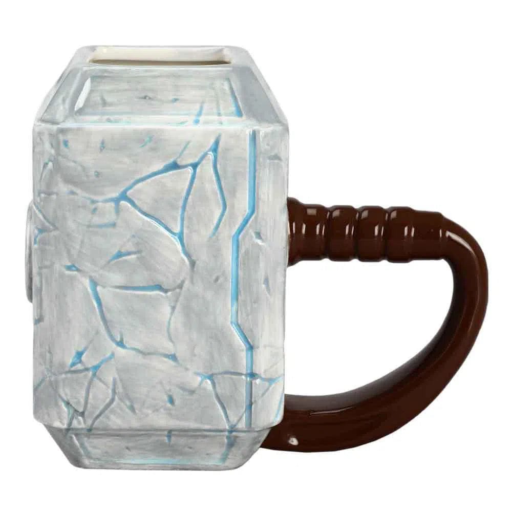 Marvel's Thor: Love and Thunder - Cracked Mjolnir Sculpted Ceramic Mug (16 oz.) - Bioworld