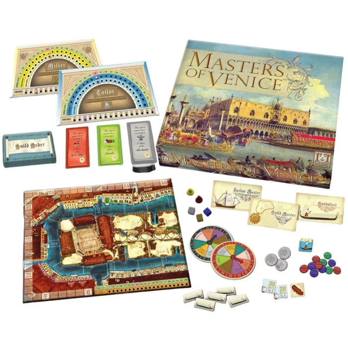 Masters of Venice - Economic Civilization Board Game for Adults (2-5 Players, Ages 15+) - R&R Games