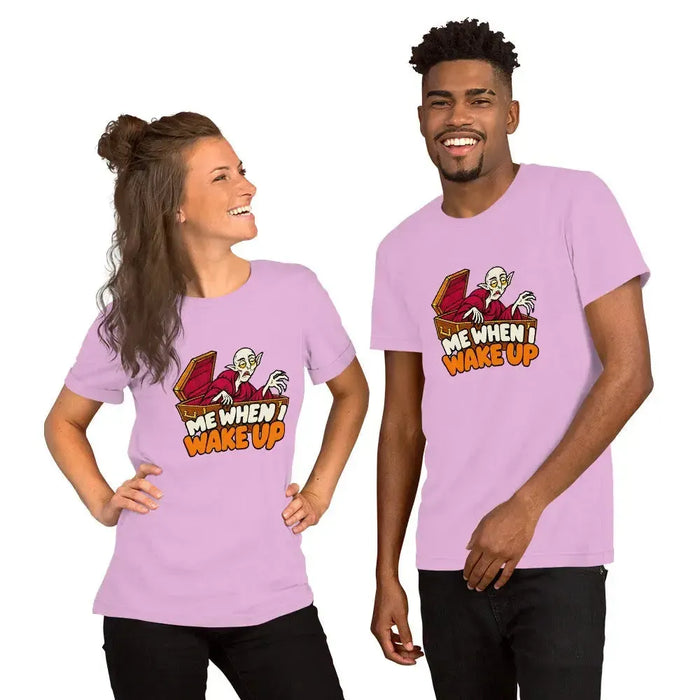 Me When I Wake Up T-Shirt - Funny Sleepy Vampire Halloween Graphic Tee