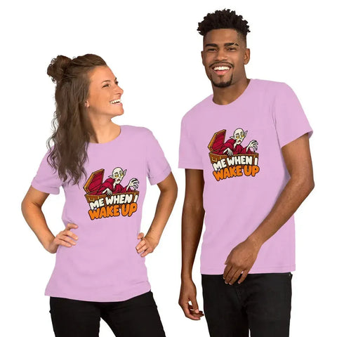 Me When I Wake Up T-Shirt - Funny Sleepy Vampire Halloween Graphic Tee - Image 28