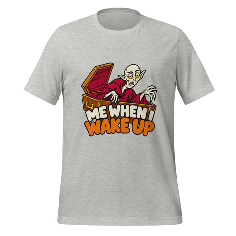 Me When I Wake Up T-Shirt - Funny Sleepy Vampire Halloween Graphic Tee - Image 29