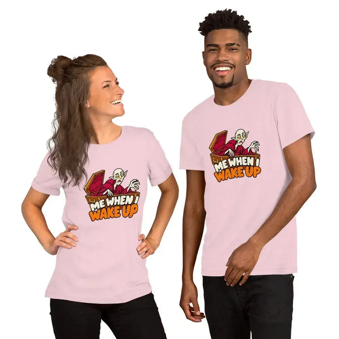 Me When I Wake Up T-Shirt - Funny Sleepy Vampire Halloween Graphic Tee