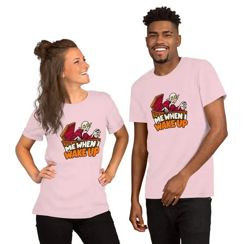 Me When I Wake Up T-Shirt - Funny Sleepy Vampire Halloween Graphic Tee - Image 36