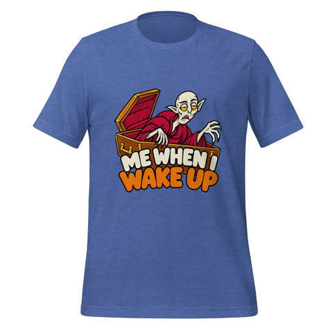 Me When I Wake Up T-Shirt - Funny Sleepy Vampire Halloween Graphic Tee - Image 5