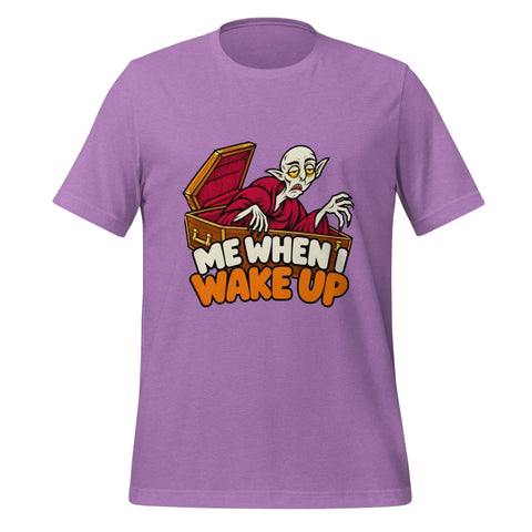 Me When I Wake Up T-Shirt - Funny Sleepy Vampire Halloween Graphic Tee - Image 9