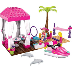 Mega Bloks [Barbie] - Tropical Resort Building Set - Build 'n Play Series (80244)