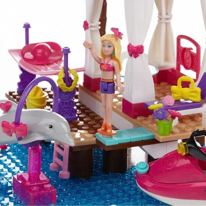 Mega Bloks [Barbie] - Tropical Resort Building Set - Build 'n Play Series (80244)