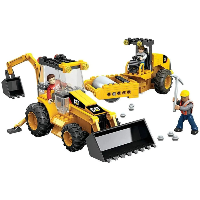 Mega Bloks [CAT] - Roadbuilding Unit Building Set (336 Pieces) - World Builders Series - (2014)