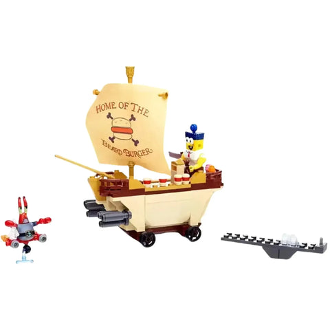 Mega Bloks [The SpongeBob Movie: Sponge Out of Water] - Burgermobile Showdown Building Set (CND25)