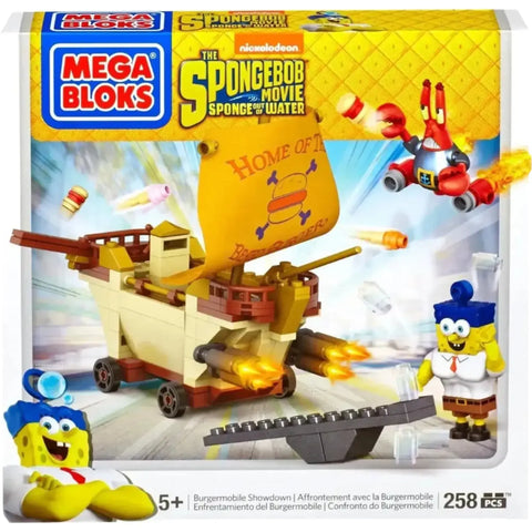 Mega Bloks [The SpongeBob Movie: Sponge Out of Water] - Burgermobile Showdown Building Set (CND25)