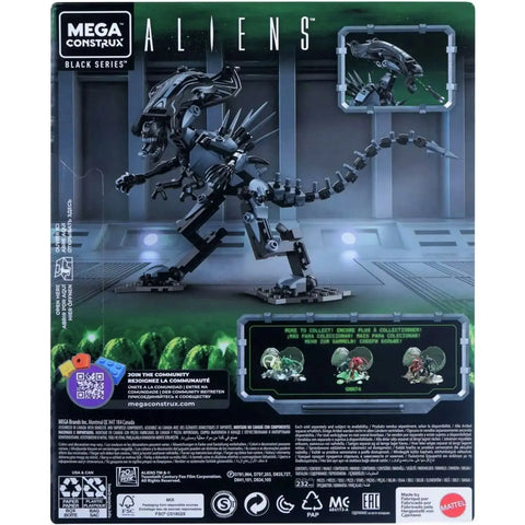 Mega Construx [Aliens] - Alien Queen Building Set (232 Pieces) - Black Series (GPH25) - (2020) - Image 3