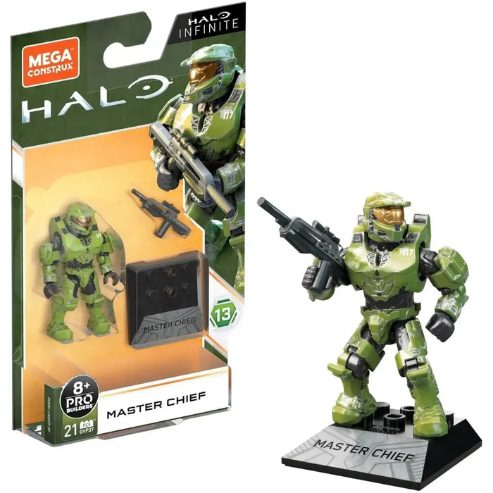 Mega Construx [Halo Infinite] - Master Chief Building Set - Mega Bloks - Pro Builders Series 13 (GVP37)