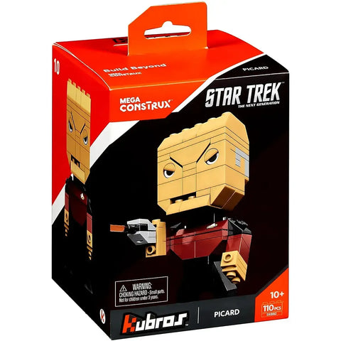 Mega Construx [Star Trek: The Next Generation] - Jean-Luc Picard Figure Building Set - Mega Bloks - Kubros Series (10)