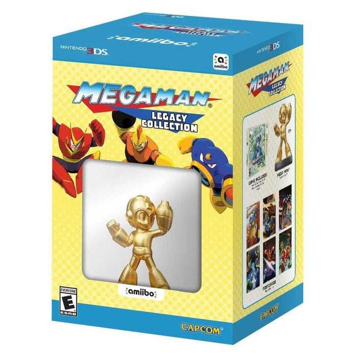 Mega Man Legacy Collection (Collector's Edition) - Video Game & Gold Mega Man Amiibo Bundle - Nintendo 3DS