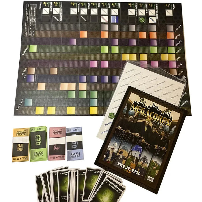 MegaCorps - Economic Civilization Board Game for Adults (3-6 Players, Ages 13+) - Z-Man Games