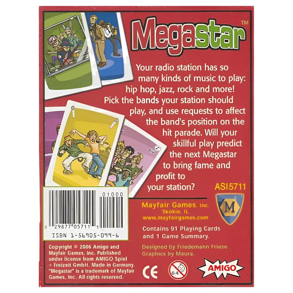 Megastar - Card Game - Mayfair Games