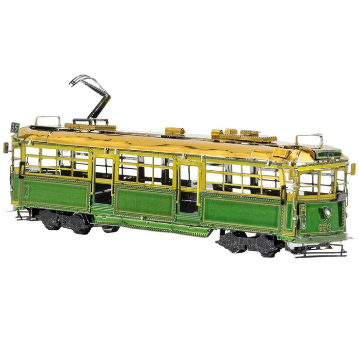 Melbourne W-Class Tram (Colored) Transit Car 3D Figure Model Kit (Steel, Moderate Difficulty) - Fascinations - Metal Earth Series - (2022)