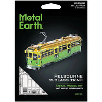Melbourne W-Class Tram (Colored) Transit Car 3D Figure Model Kit (Steel, Moderate Difficulty) - Fascinations - Metal Earth Series - (2022)