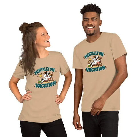 Mentally on Vacation T-Shirt - Funny Relaxing Dog Summer Graphic Tee - Image 24