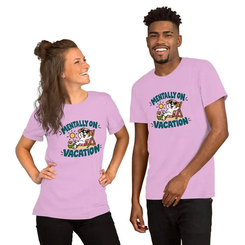 Mentally on Vacation T-Shirt - Funny Relaxing Dog Summer Graphic Tee - Image 28