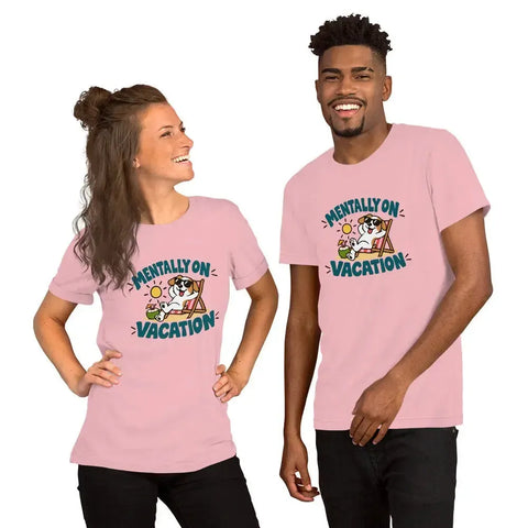 Mentally on Vacation T-Shirt - Funny Relaxing Dog Summer Graphic Tee - Image 32