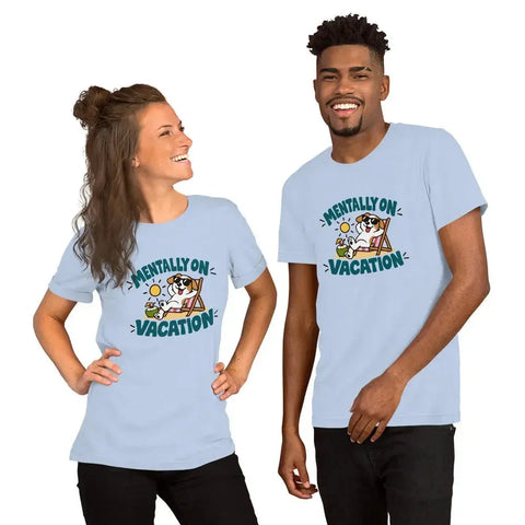 Mentally on Vacation T-Shirt - Funny Relaxing Dog Summer Graphic Tee - Image 40