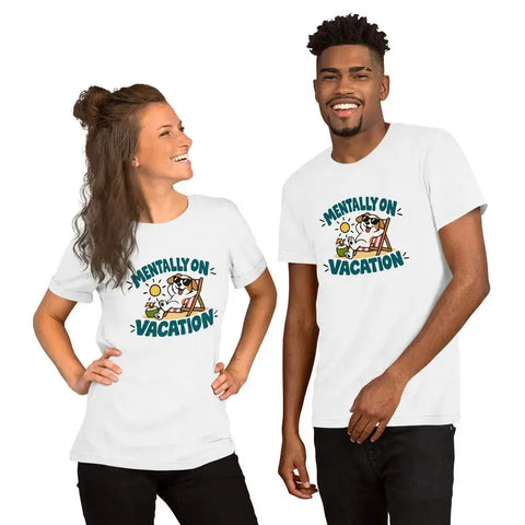Mentally on Vacation T-Shirt - Funny Relaxing Dog Summer Graphic Tee - Image 48