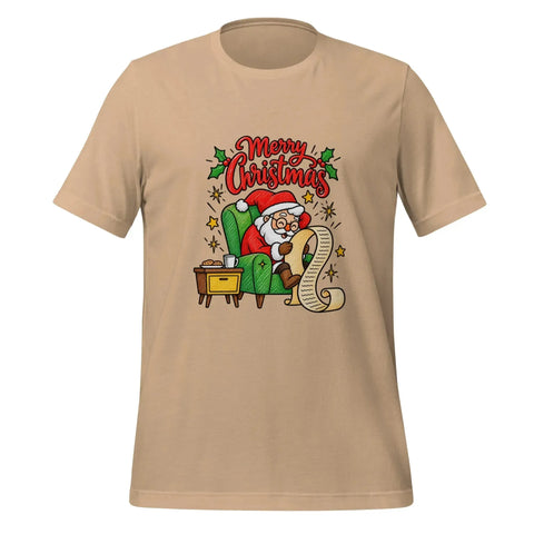 Merry Christmas Santa T-Shirt - Classic Holiday Graphic Tee - Image 13