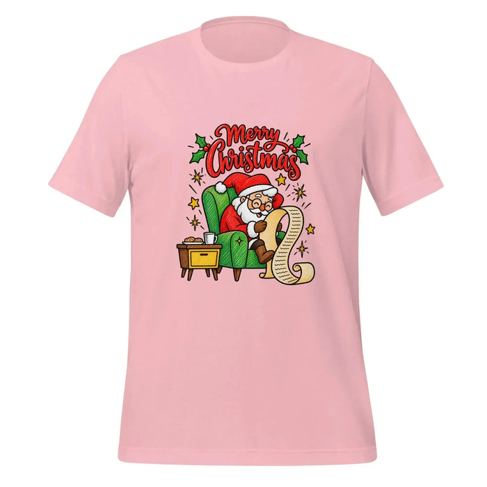 Merry Christmas Santa T-Shirt - Classic Holiday Graphic Tee