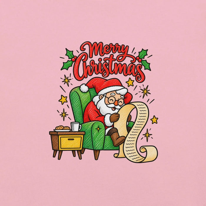 Merry Christmas Santa T-Shirt - Classic Holiday Graphic Tee