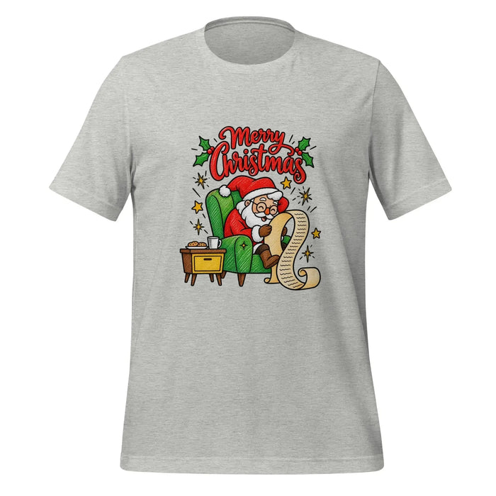 Merry Christmas Santa T-Shirt - Classic Holiday Graphic Tee