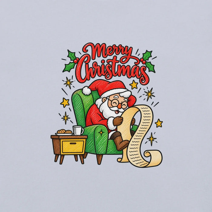Merry Christmas Santa T-Shirt - Classic Holiday Graphic Tee