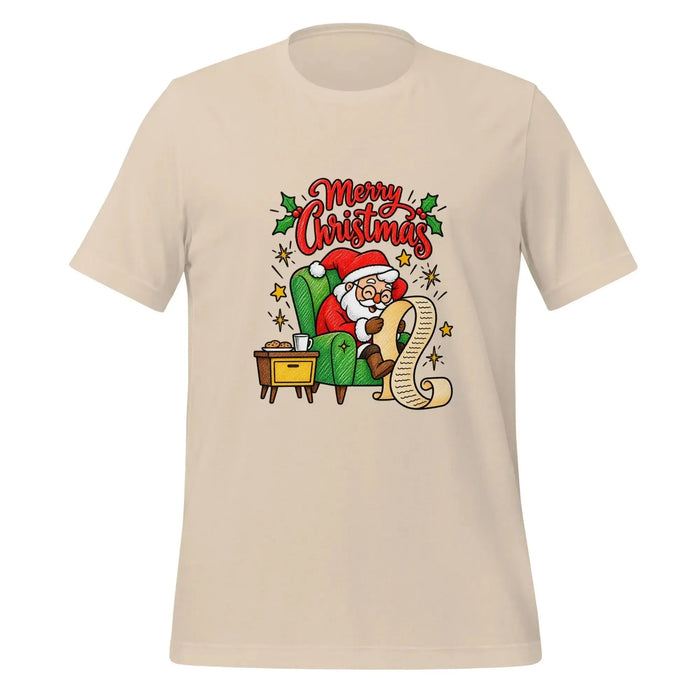 Merry Christmas Santa T-Shirt - Classic Holiday Graphic Tee