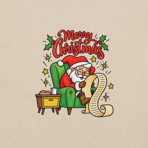 Merry Christmas Santa T-Shirt - Classic Holiday Graphic Tee - Image 34