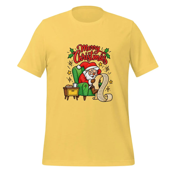 Merry Christmas Santa T-Shirt - Classic Holiday Graphic Tee