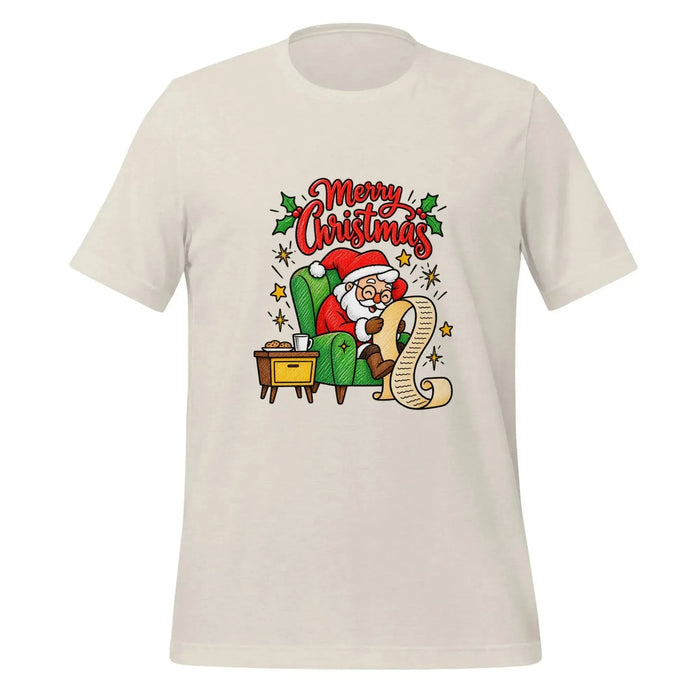 Merry Christmas Santa T-Shirt - Classic Holiday Graphic Tee