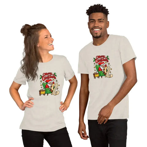 Merry Christmas Santa T-Shirt - Classic Holiday Graphic Tee - Image 44