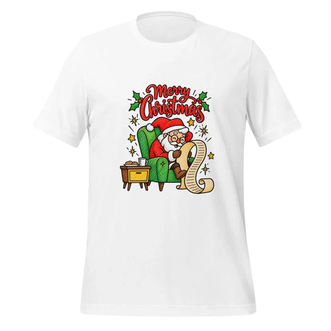 Merry Christmas Santa T-Shirt - Classic Holiday Graphic Tee - Image 45