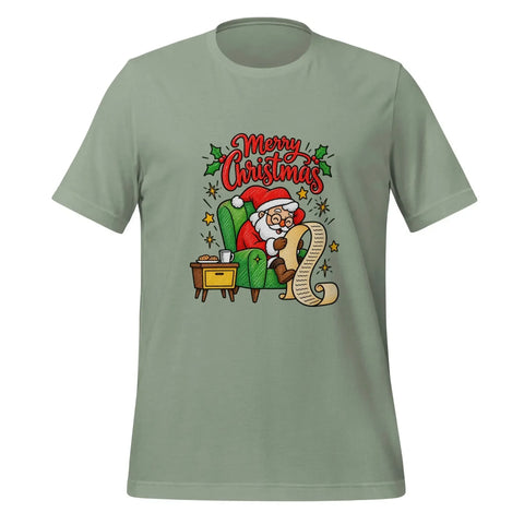 Merry Christmas Santa T-Shirt - Classic Holiday Graphic Tee - Image 9