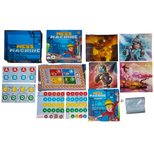 Mess Machine - Puzzle Factory Board Game for Family, Adults, and Children (2-4 Players, Ages 10+) - Quick Simple Fun Games