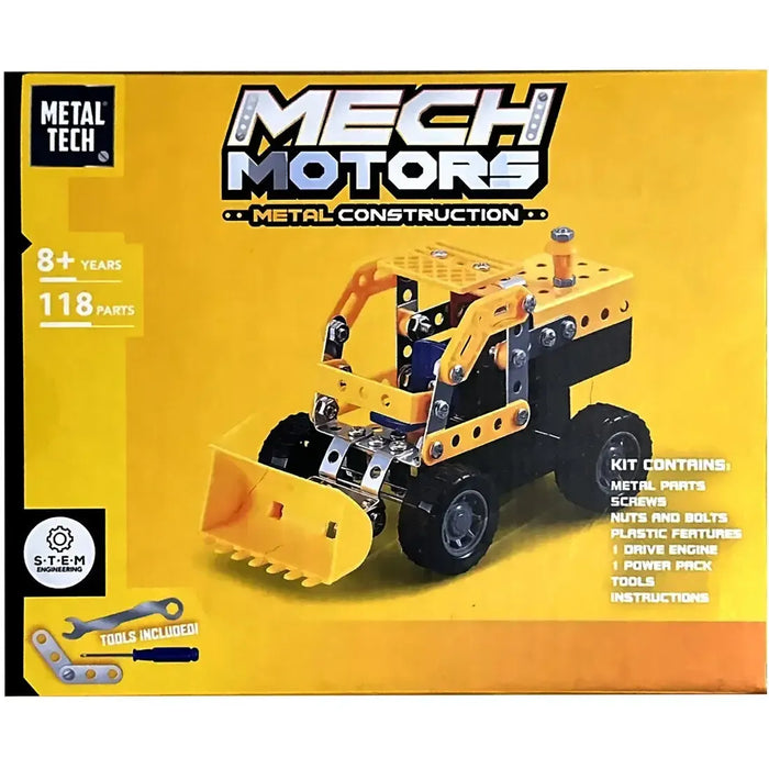 Metal Tech - Bulldozer Metal Construction Building Set - RMS - Mech Motors Series
