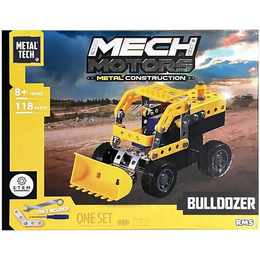 Metal Tech - Bulldozer Metal Construction Building Set - RMS - Mech Motors Series