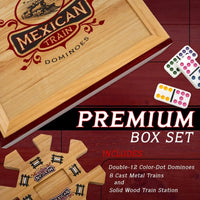 Mexican Train Dominoes - Strategy Mexican Train Board Game for Family and Adu...- Image 5