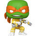 Mighty Morphin Power Rangers x Teenage Mutant Ninja Turtles - Mikey with Yellow Ranger Outfit Figure (3.64") - Funko - Pop! Retro Toys Series (111), 2022 NYCC Fall Convention Limited Edition