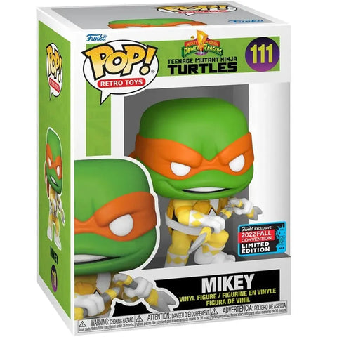 Mighty Morphin Power Rangers x Teenage Mutant Ninja Turtles - Mikey with Yellow Ranger Outfit Figure (3.64