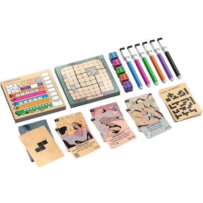 Mind Space - Tile Placement Math Board Game for Family, Adults, and Children (1-5 Players, Ages 10+) - Allplay